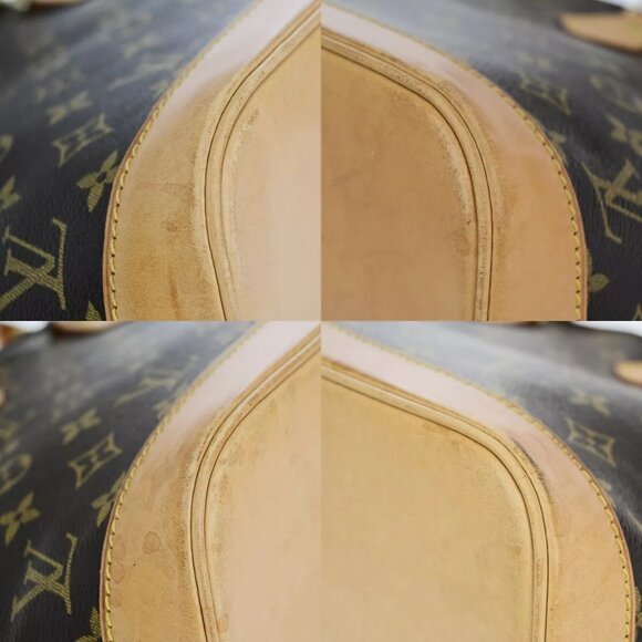 LOUIS VUITTON LV Logo Alma Hand Bag Monogram Leather Brown France 71EB743 - Picture 8 of 15